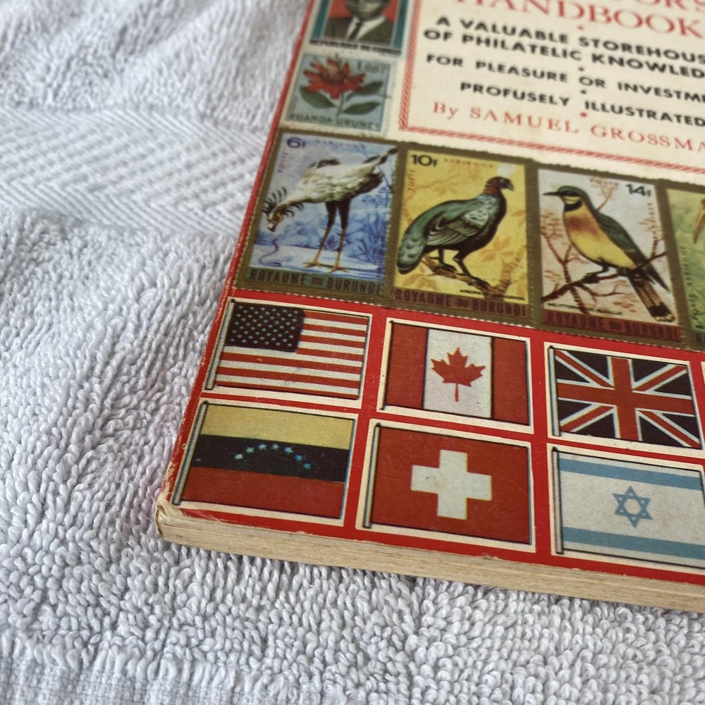 Vintage 1973 Stamp Collector's Handbook Samuel Grossman Philately Book Guide