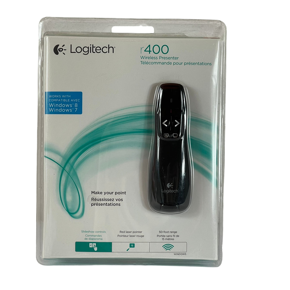 Logitech R 400 Wireless Presenter Laser Pointer Remote