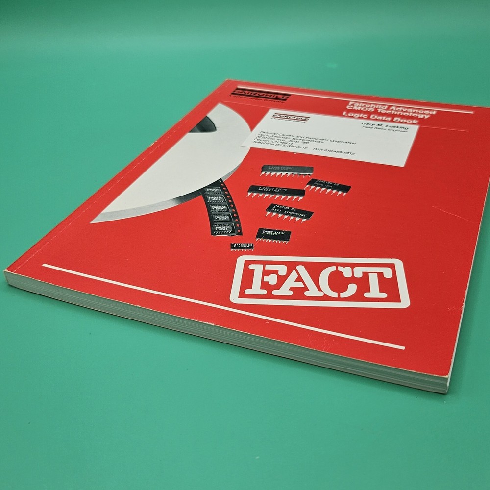 Fairchild Advanced CMOS Technology FACT Logic Data Book 1987 Vintage Computer VG