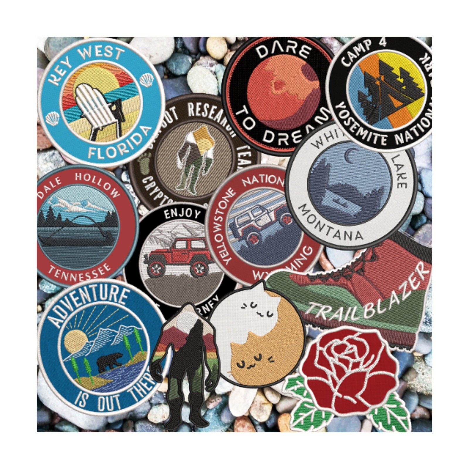 Custom Name Tag Personalized Embroidered Applique Patch Bikers, Uniforms Veteran