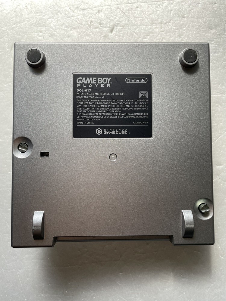 Nintendo GameCube Gameboy Player DOL-017 Silver Console Used without Disk