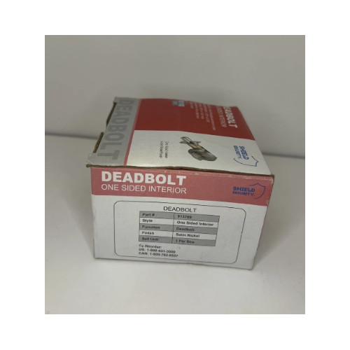 Shield Security Deadbolt One Sided Interior # 913789