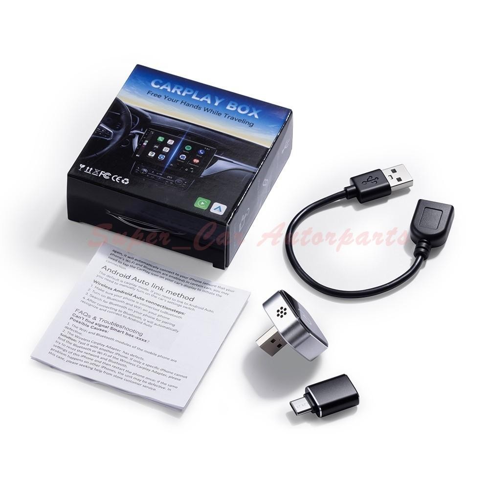 2026 USB Wireless CarPlay Adapter For iPhone Apple Wireless Dongle Plug＆Play-US