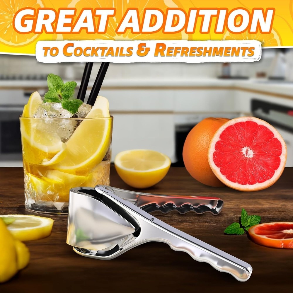 Lemon Squeezer Stainless Steel Strong Bend & Rust Resistant Flat Lemon Juicer