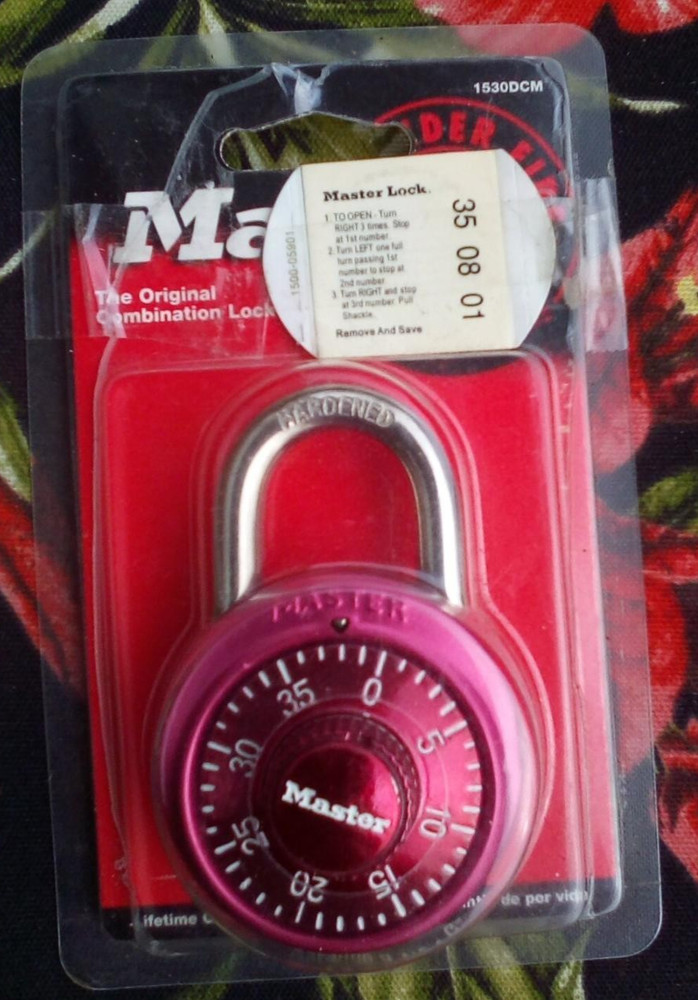 NEW MASTER LOCK 2005 RED 1530DCM