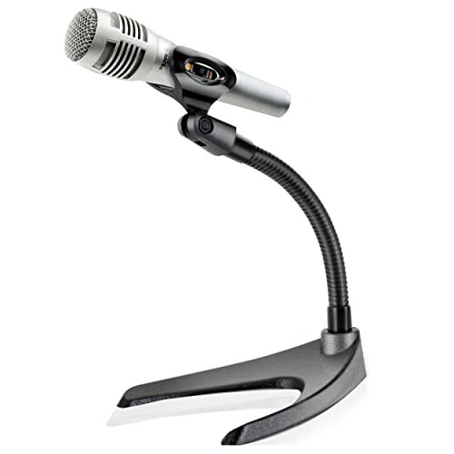 Universal Desktop Microphone Stand Adjustable Tabletop Mic Holder for Table Desk