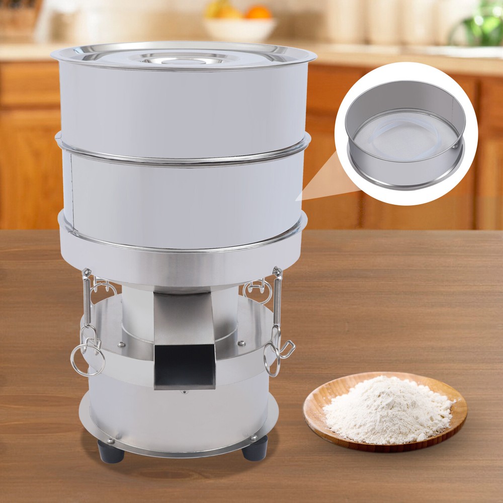 Automatic Sieve Shaker Electric Screening Vibrating Machine+Mesh Flour Sifte