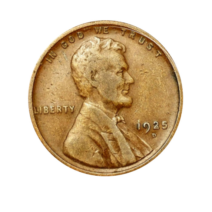 1925-D Lincoln Wheat Penny Cent - G/VG Good or Better Very Nice
