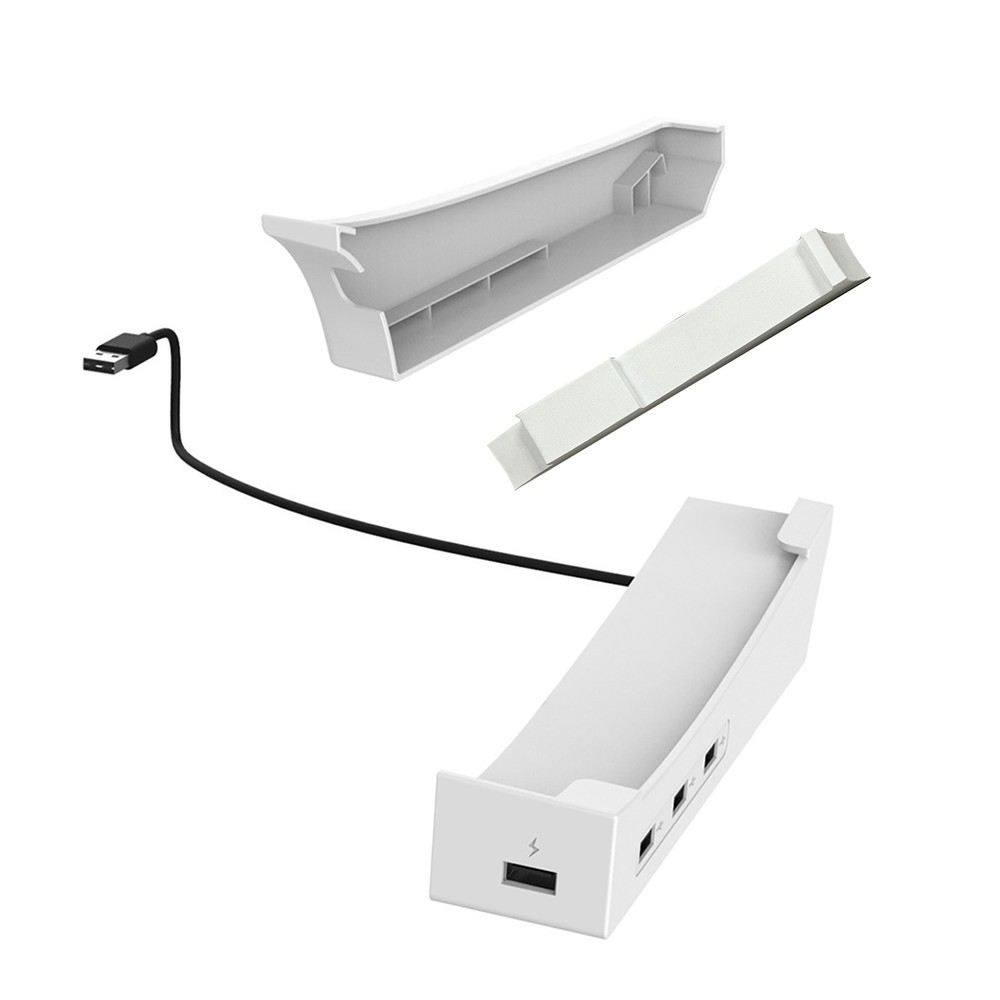 New Horizontal 4 HUB Charging Base Stand Bracket Holder For PS5 Slim Console