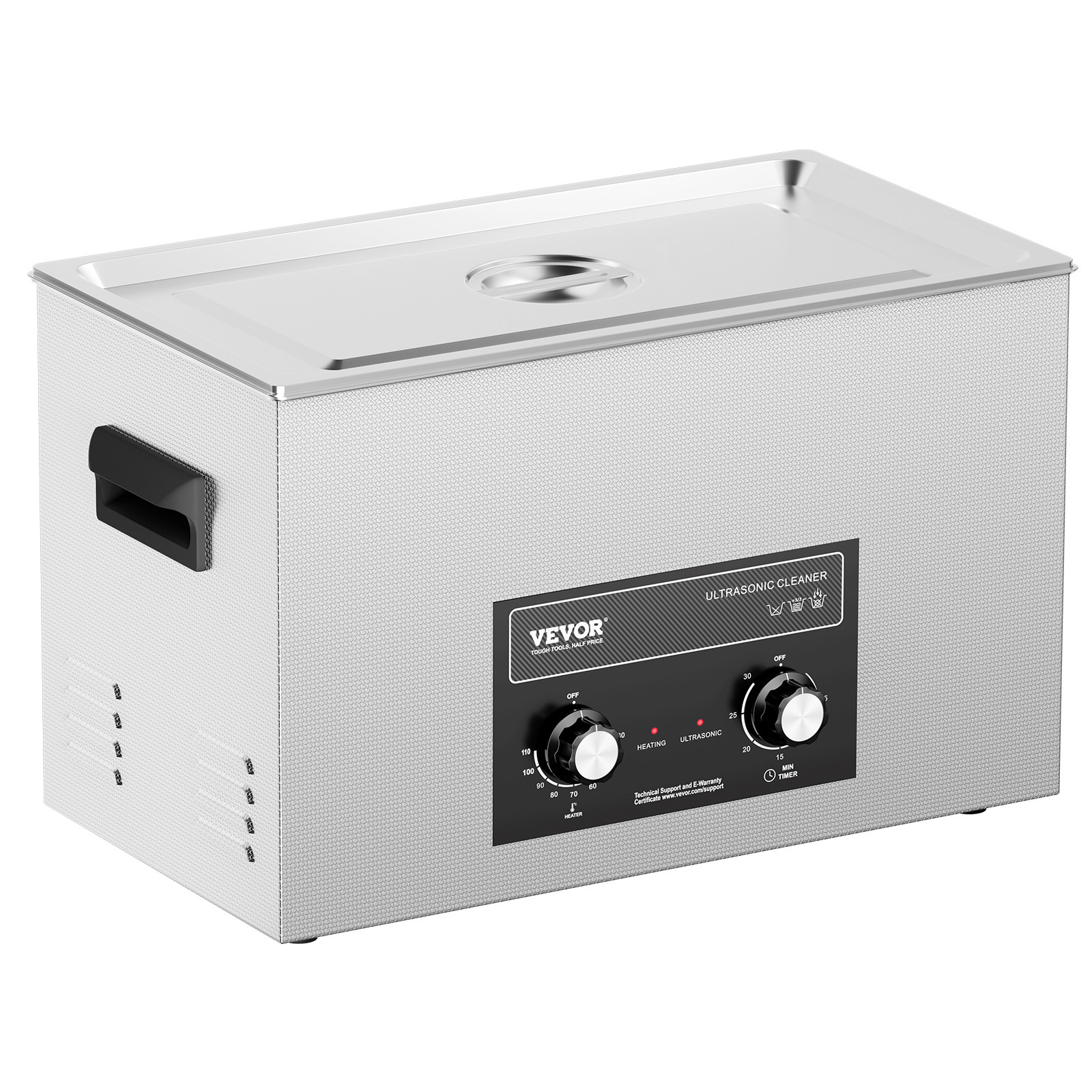 VEVOR 30L Ultrasonic Cleaner with Heater Timer & Basket Digital Sonic Machine