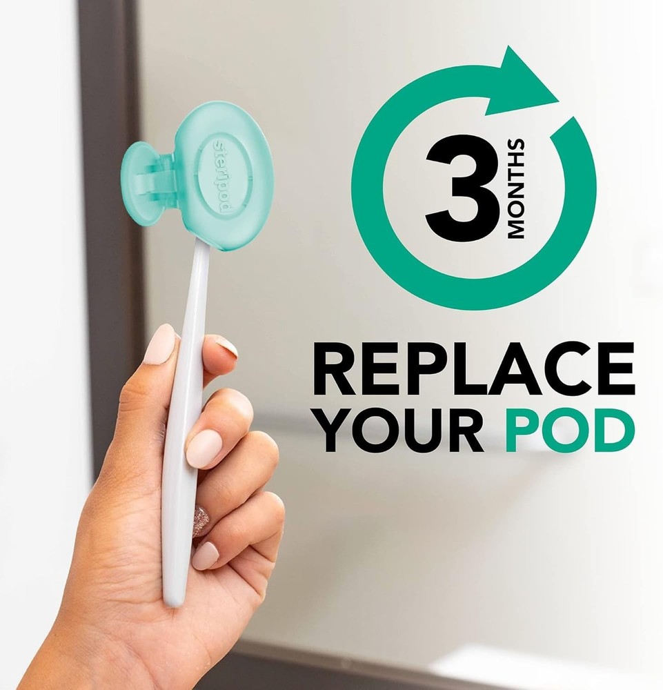 Clip-On Toothbrush Protector with Peppermint Essential Oils, Keeps Toothbrush