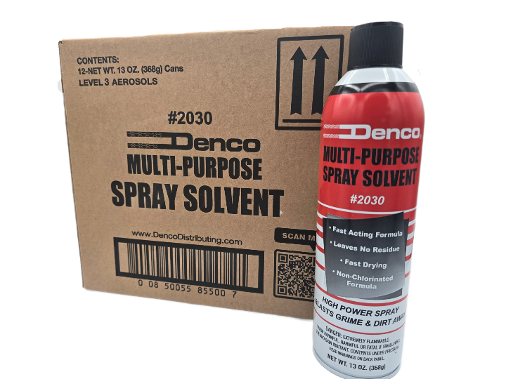 #2030 Denco Multi Purpose Spray Solvent - 13 OZ Cans Blasts debris, grease, etc.