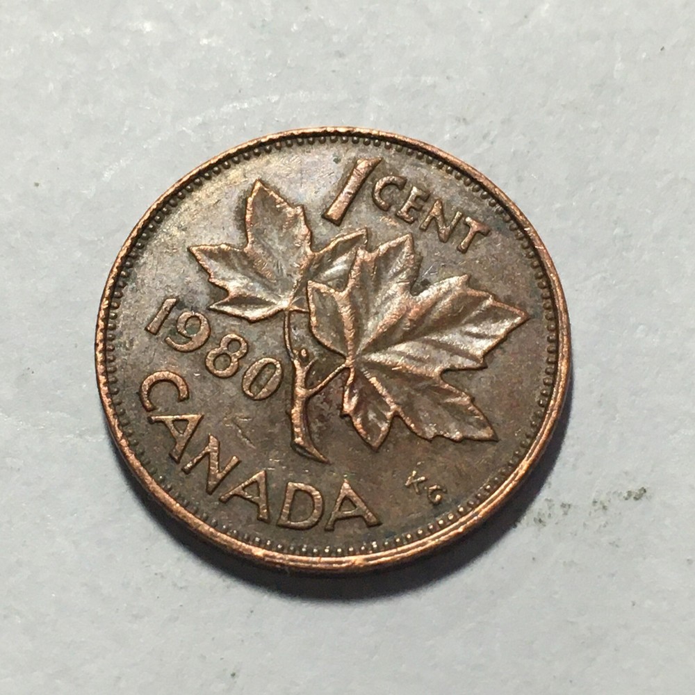 1980 CANADA ONE CENT COIN
