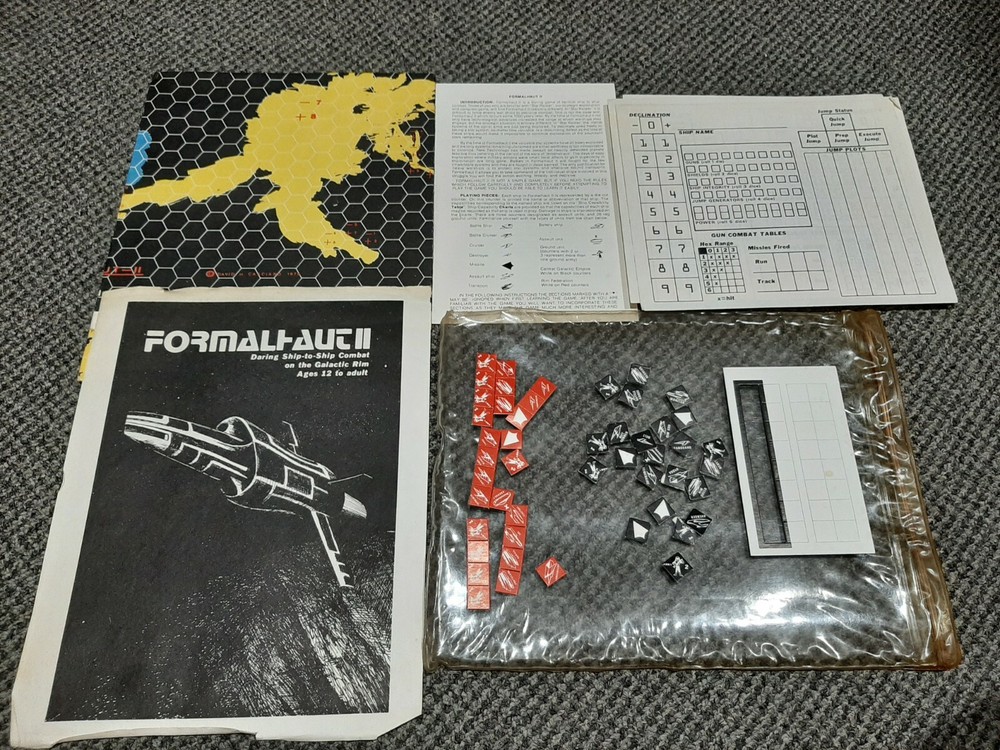 Formalhaut II Space Combat - Attack Wargaming Association 1975 Punched missing