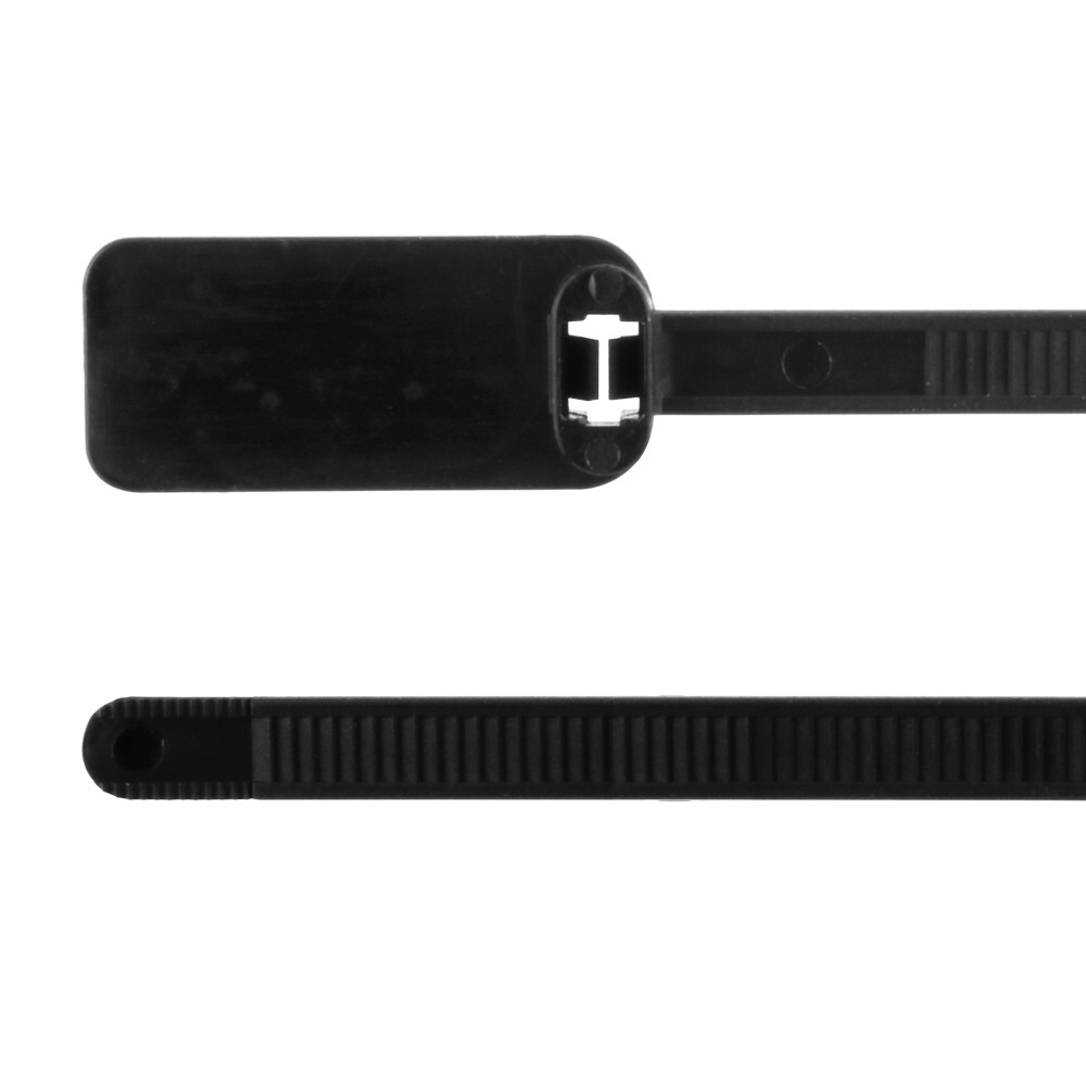 Skywalker 3" Cable Ties with Write-on Label (100 Pack, Black)