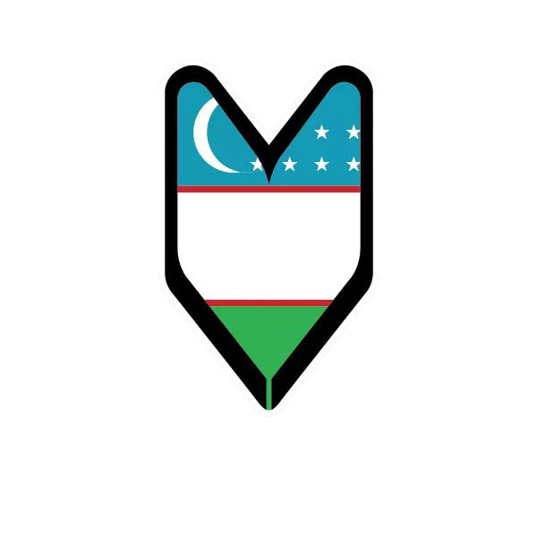 Uzbek Driver Badge Sticker