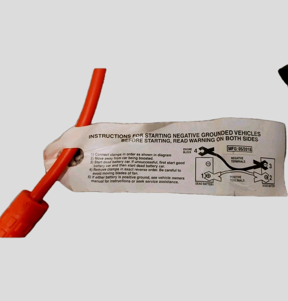 10 Ft. Jumper Cables For Car Battery