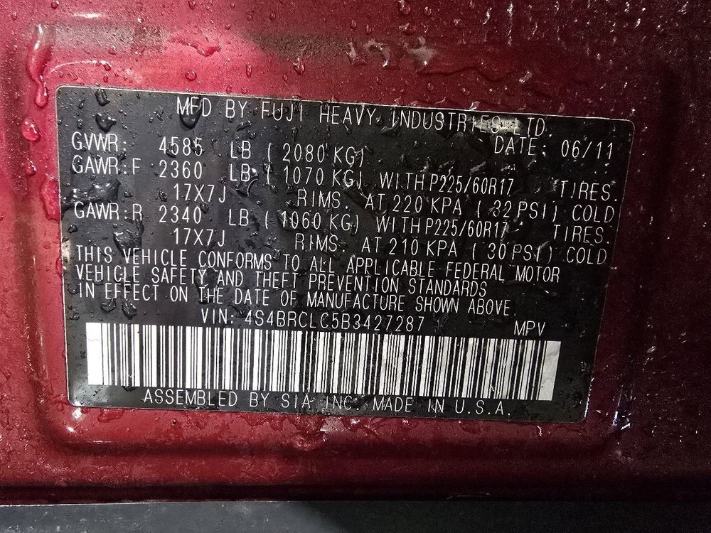 OUTBAKLEG 2011 Dash Bezel 615110