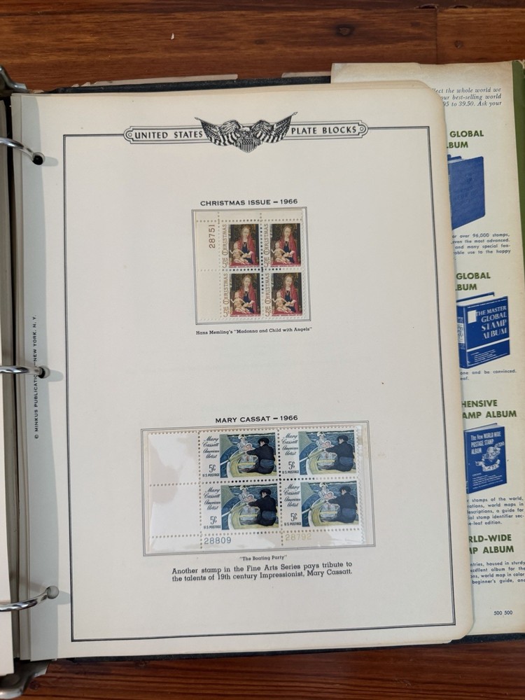 Minkus Publications American Plate Block Album Vol III 1951-1960 with 75 Blocks