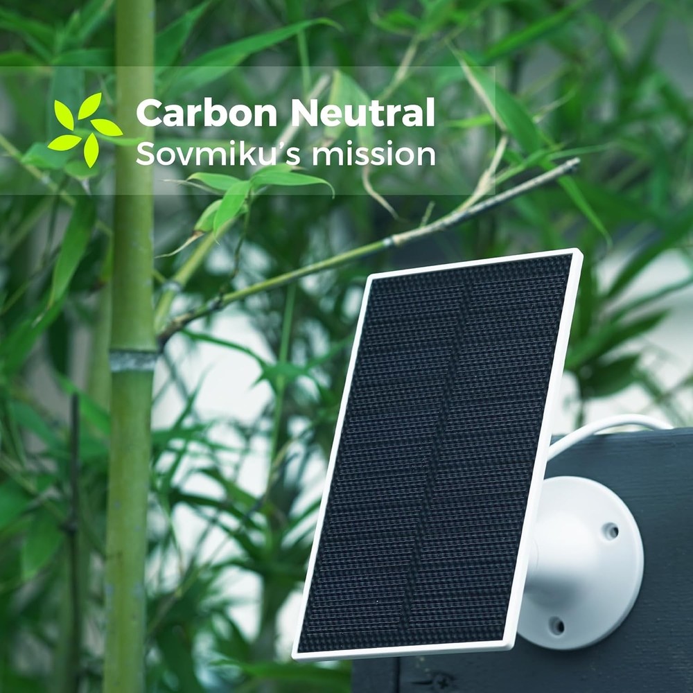Vicohome 5V Solar Panels for Security Cameras 2Pcs USB C & Micro