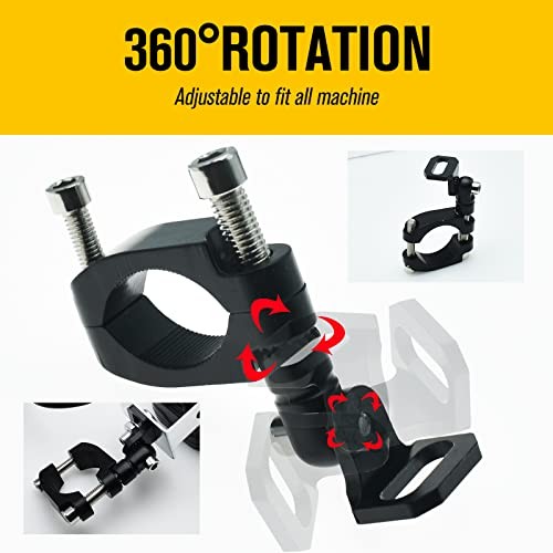 360° Roating UTV Mount Bracket for Flag/LED Whip Adjustable Bracket