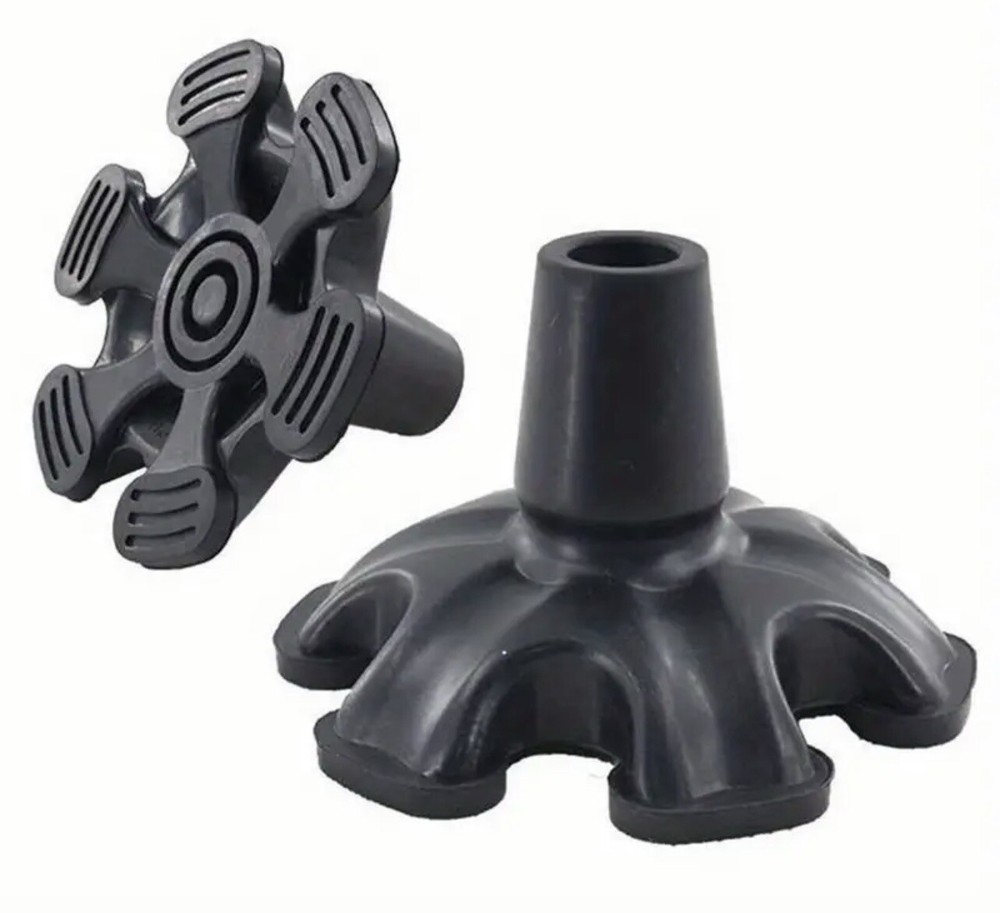 Hexagonal Cane Self-Standing Tip-Rubber Replacement Foot Pad for Walking Cane !!