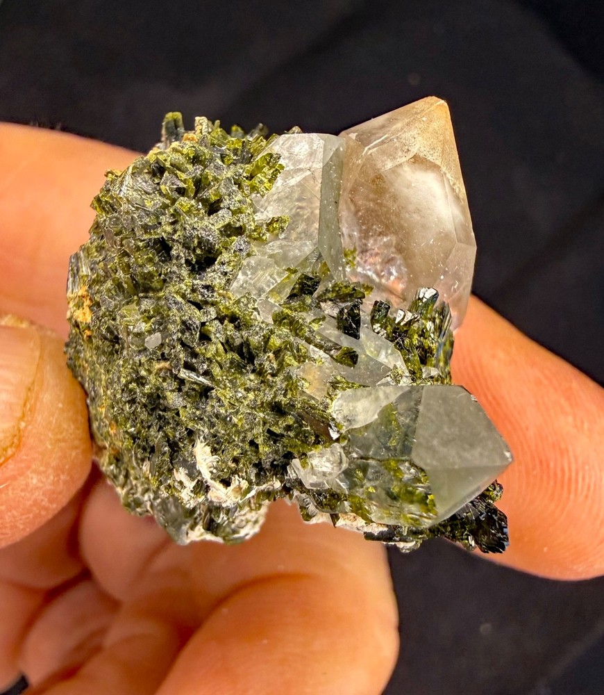 Conversation Crystals - Epidote w/quartz