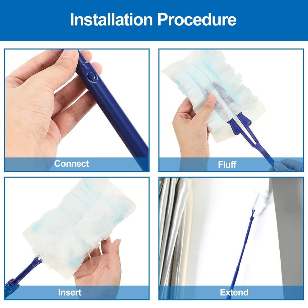 Replacement Handles Compatible with Swiffer Duster Refill, Swiffer Duster Ext...