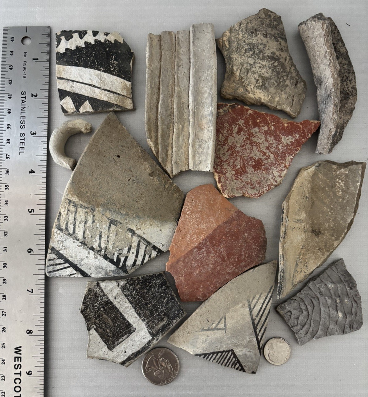 Ancient Anasazi Native American Pottery Shards Arizona L8F FREE SHIP