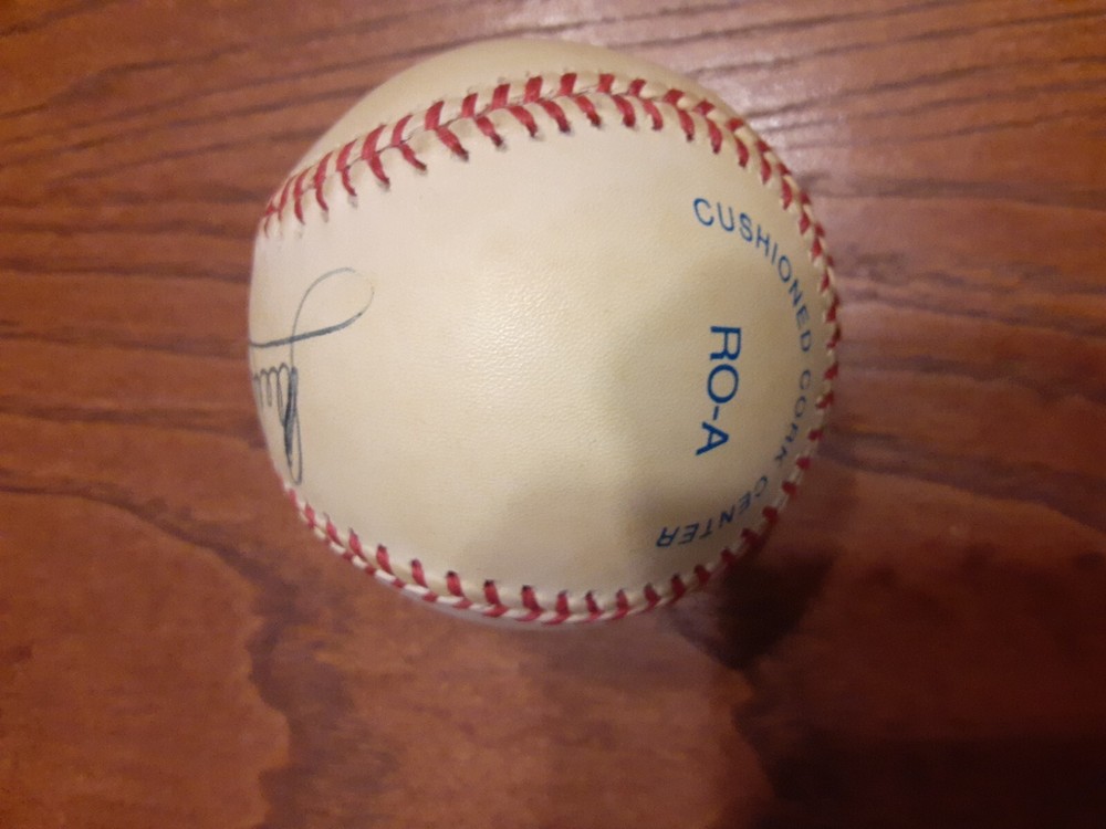 Sandy Almoar Jr Autographed Baseball