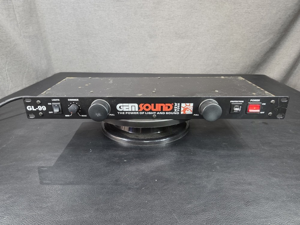 GEM Sound GL-99 Power-Light Module 8 Ac Outlet Working FAST SHIP!💨✅