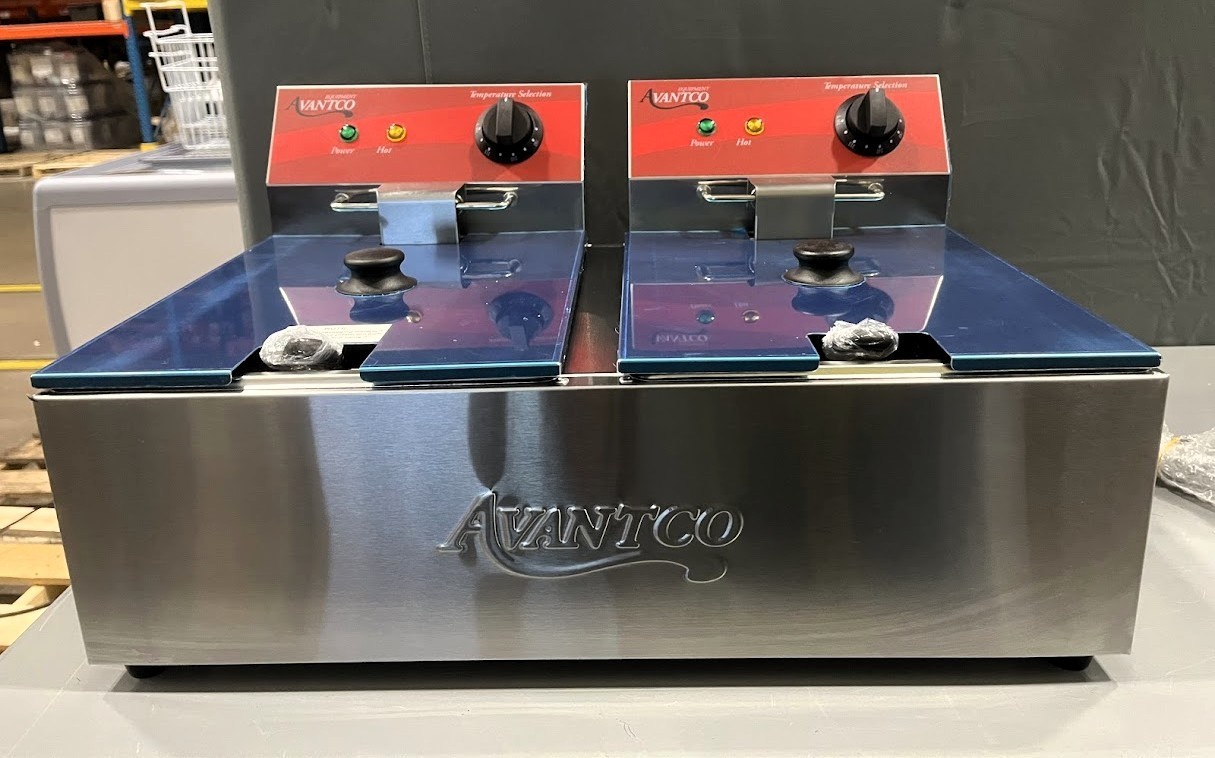 20 lb. 120V, 3500W Commercial Restaurant Dual Tank Electric Countertop Fryer