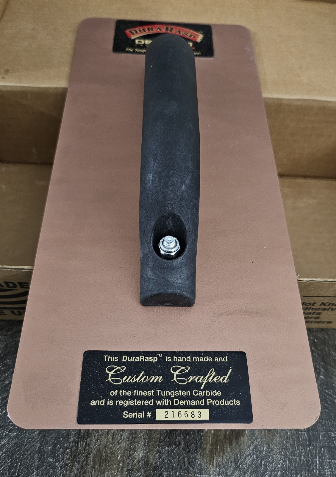 NIB Demand Products DURARASP 6X14 12Grit Tungsten Carbide Rasp EIFS Foam Stucco