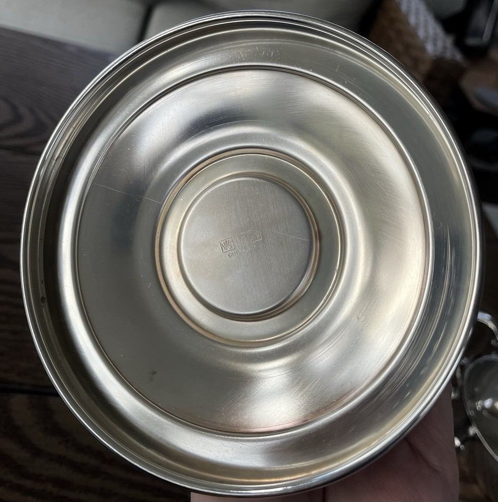 Vintage Beautiful Silver Plated Gravy Boat With Warming Stand Elegant