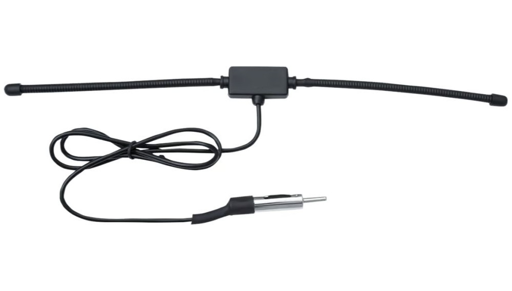 Motorcycle Audio Component: Hidden Antenna with Universal Connector, Black 896