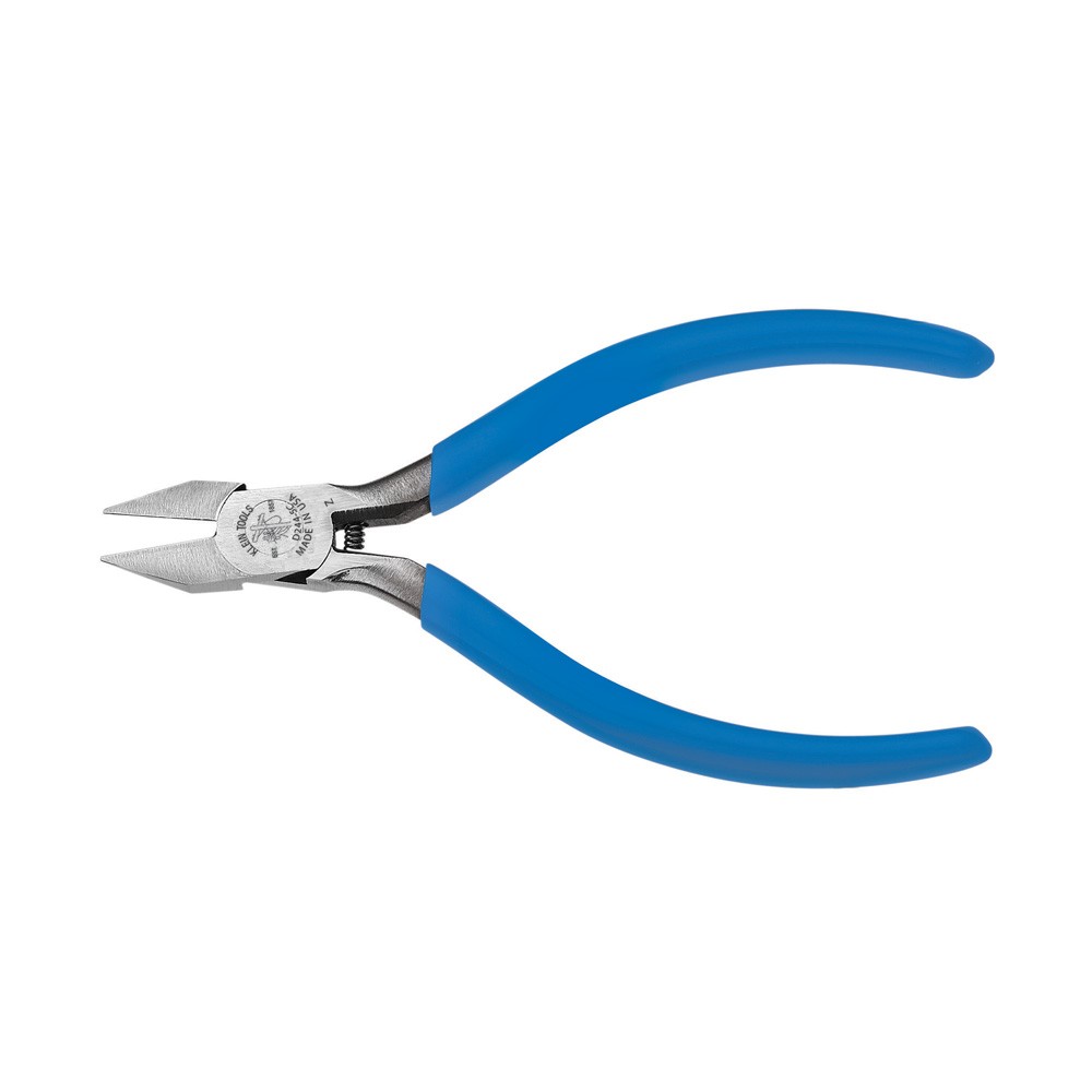 Klein Tools D244-5C 5in Electronics Diagonal Cutting Pliers Pointed Nose