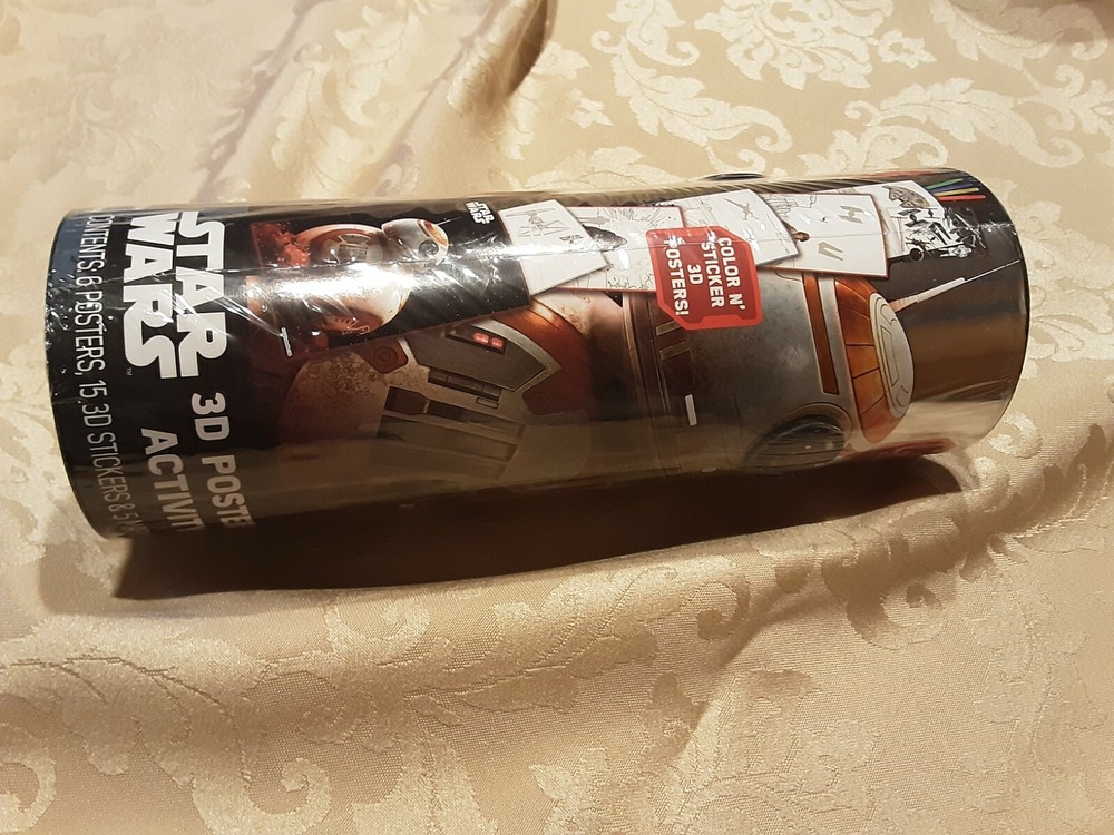 STAR WARS 3d puffy posters activity  NEW, never opened