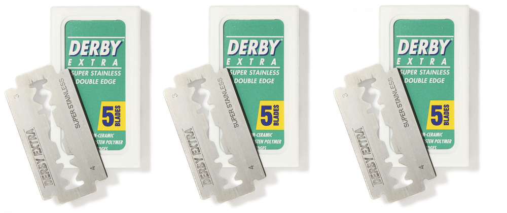 Derby Extra Double Edge Razor Blades, 5 Count (3 Pack)