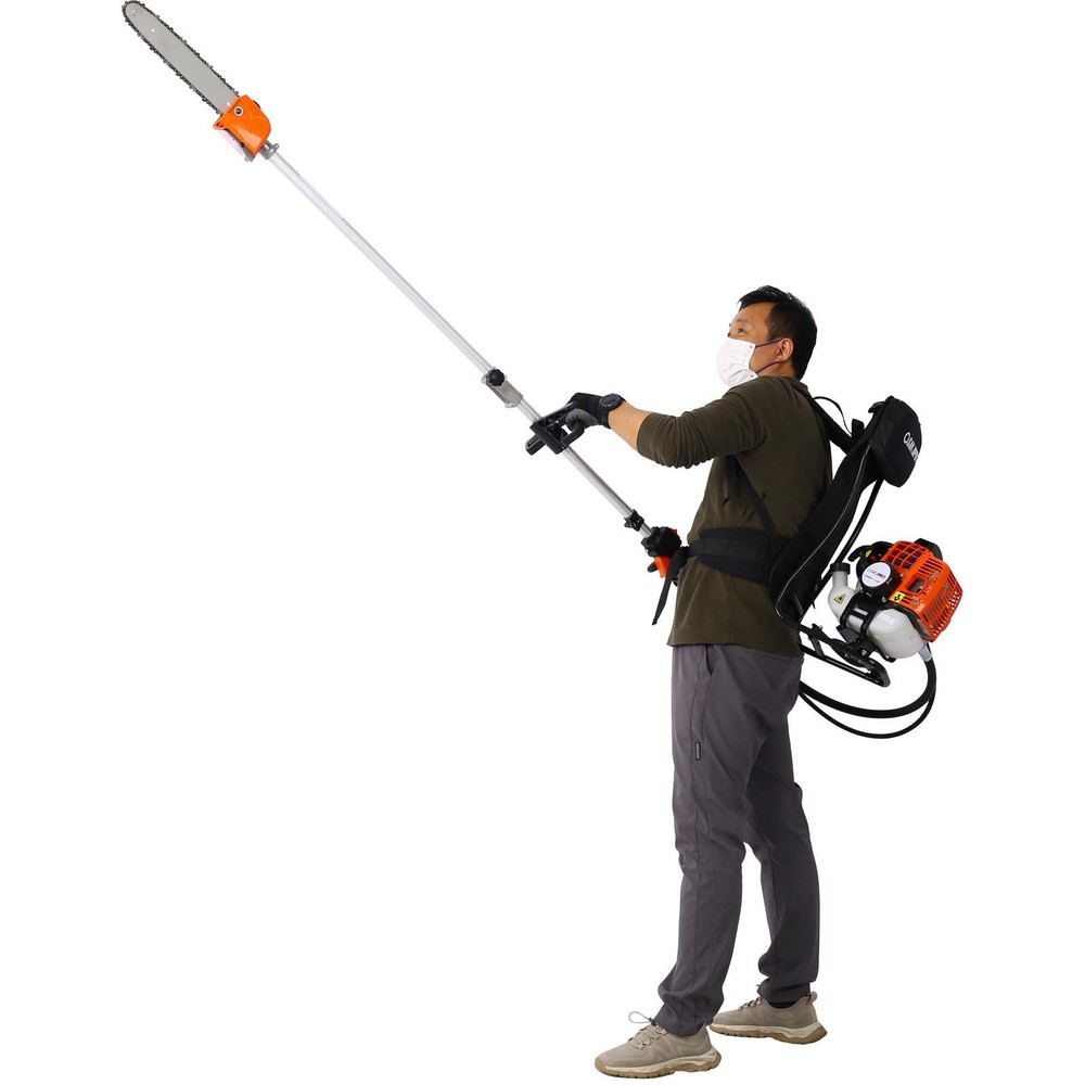 Backpack 4 in 1 52CC 2-Cycle Multi-Functional Trimming Tool with Gas Pole Saw