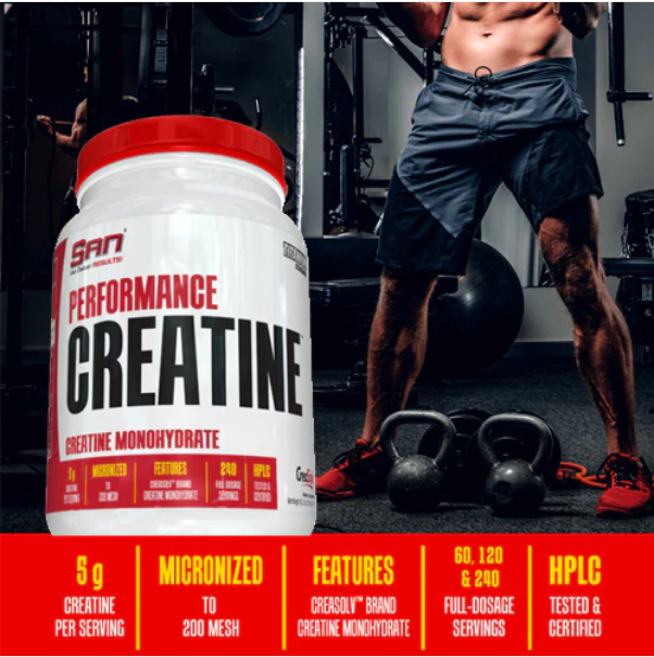 San Performance Creatine Monohydrate Micronized 240 servings 2.65 lbs