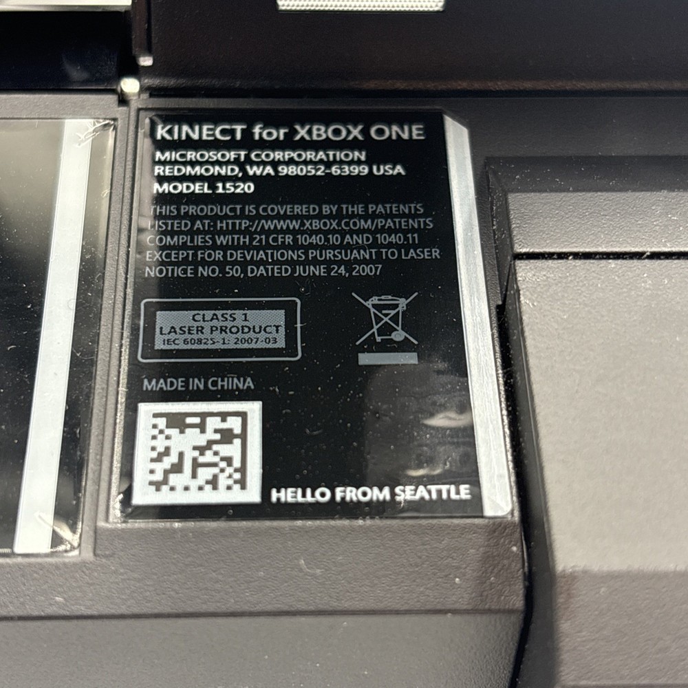 Microsoft Xbox One Kinect Wired Motion Sensor Black Model 1520 OEM