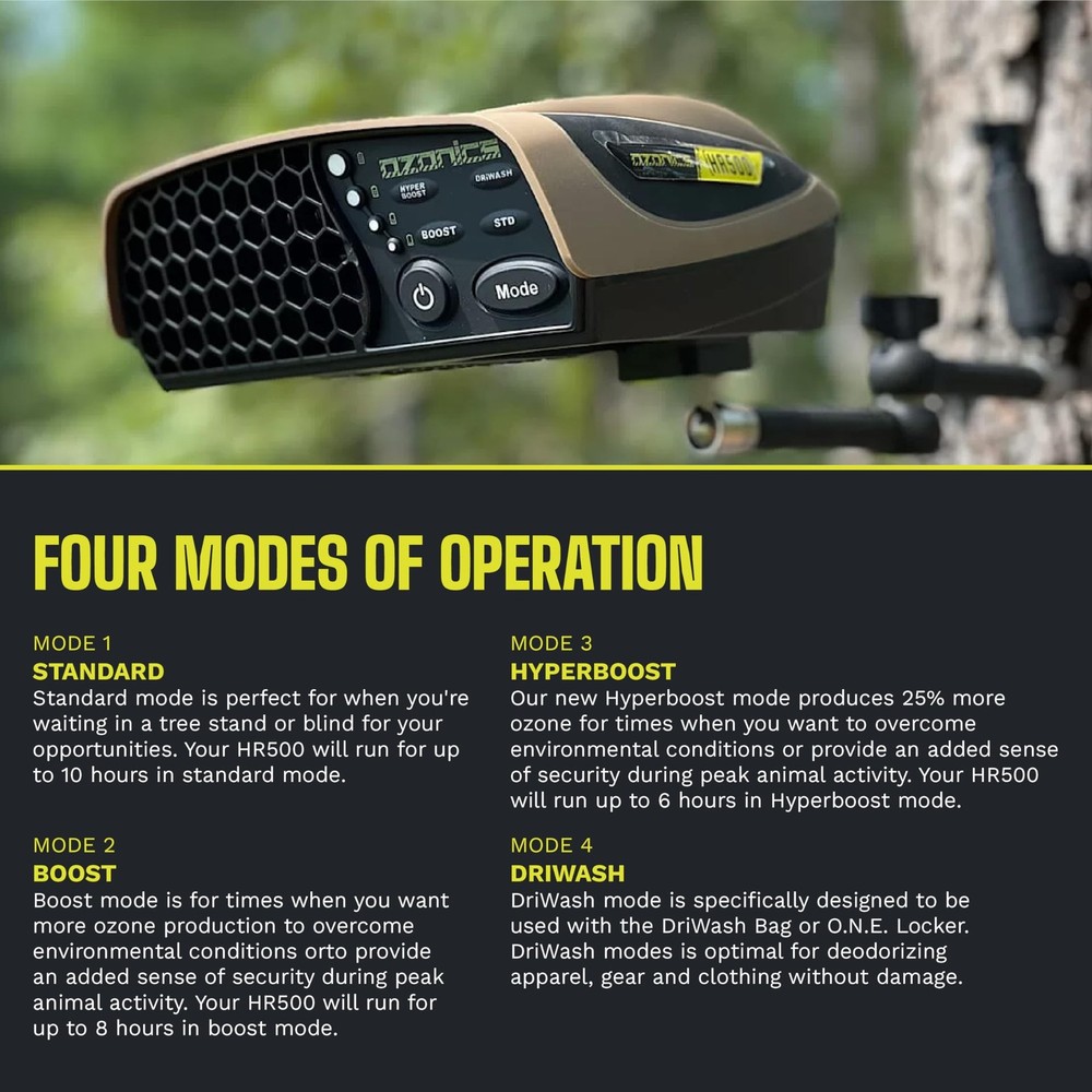 Ozonics HR500 Scent Eliminator with New Hyperboost Mode | Ozone Generator for...