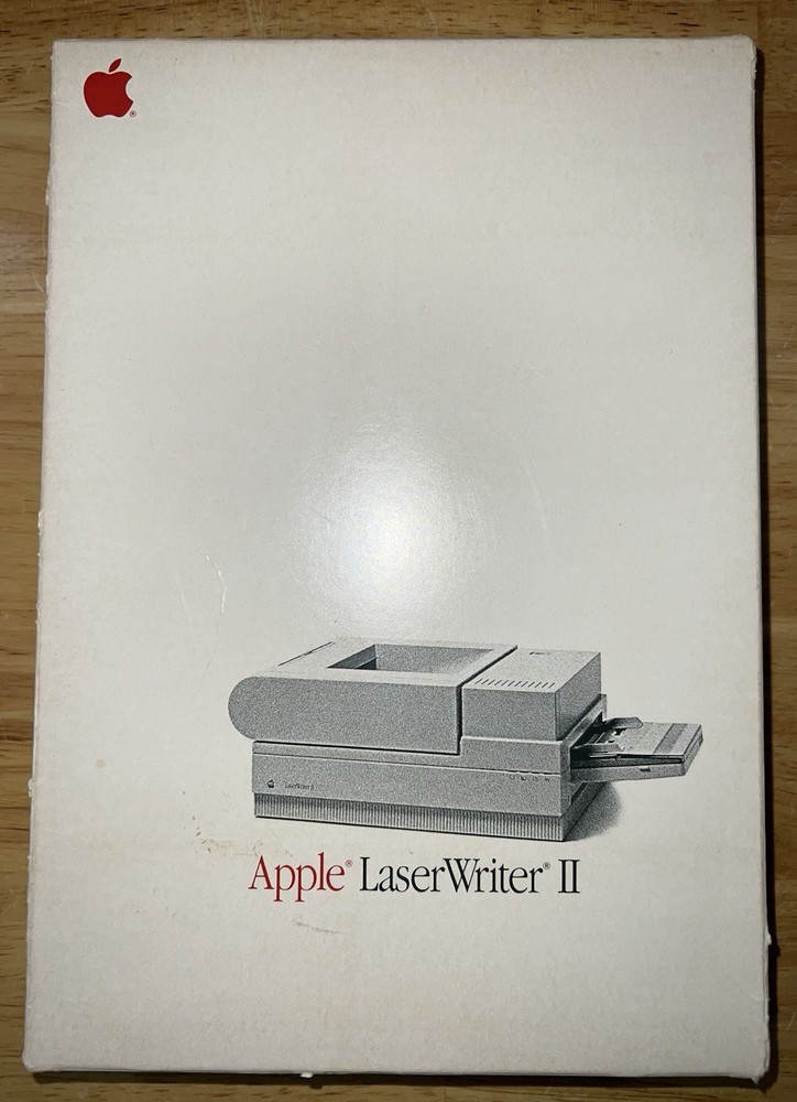 1988 Apple LaserWriter II NT/NTX Printer Accessory Kit Box Manual +Inserts NICE!