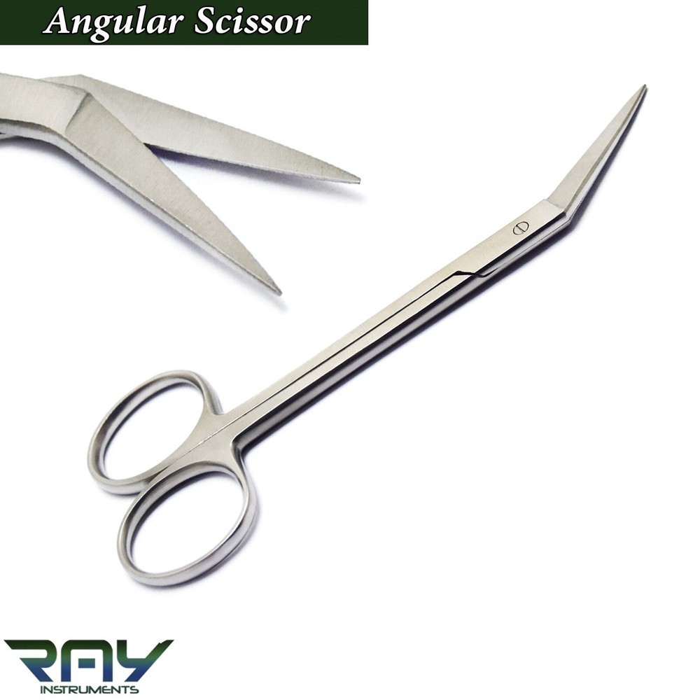 Surgical Iris Angular Scissors Dental Operating Tissue Cutting Surgery Shears