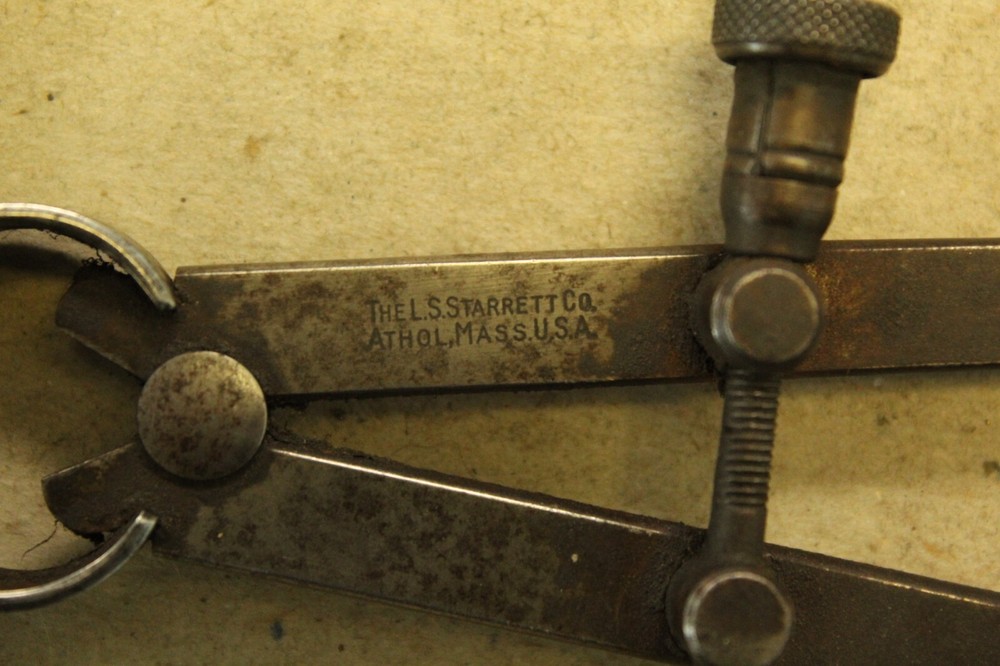 Starrett 6" Leg, Spring Joint, Steel, Inside Caliper