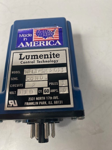 Lumenite WFLT-SM2011 Liquid Level Controller 110VAC 10A Relay Socket Style