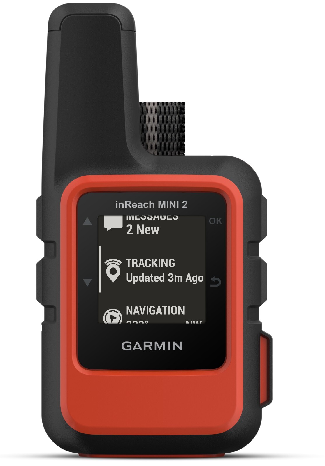 Garmin inReach Mini 2 Compact GPS Satellite Communicator 010-02602-00, Flame Red