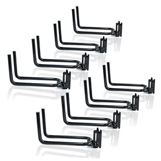 8-Pack E-Track Heavy Duty Shovel/Tool Hanger, E Track Hooks for Tools, 8 Pack
