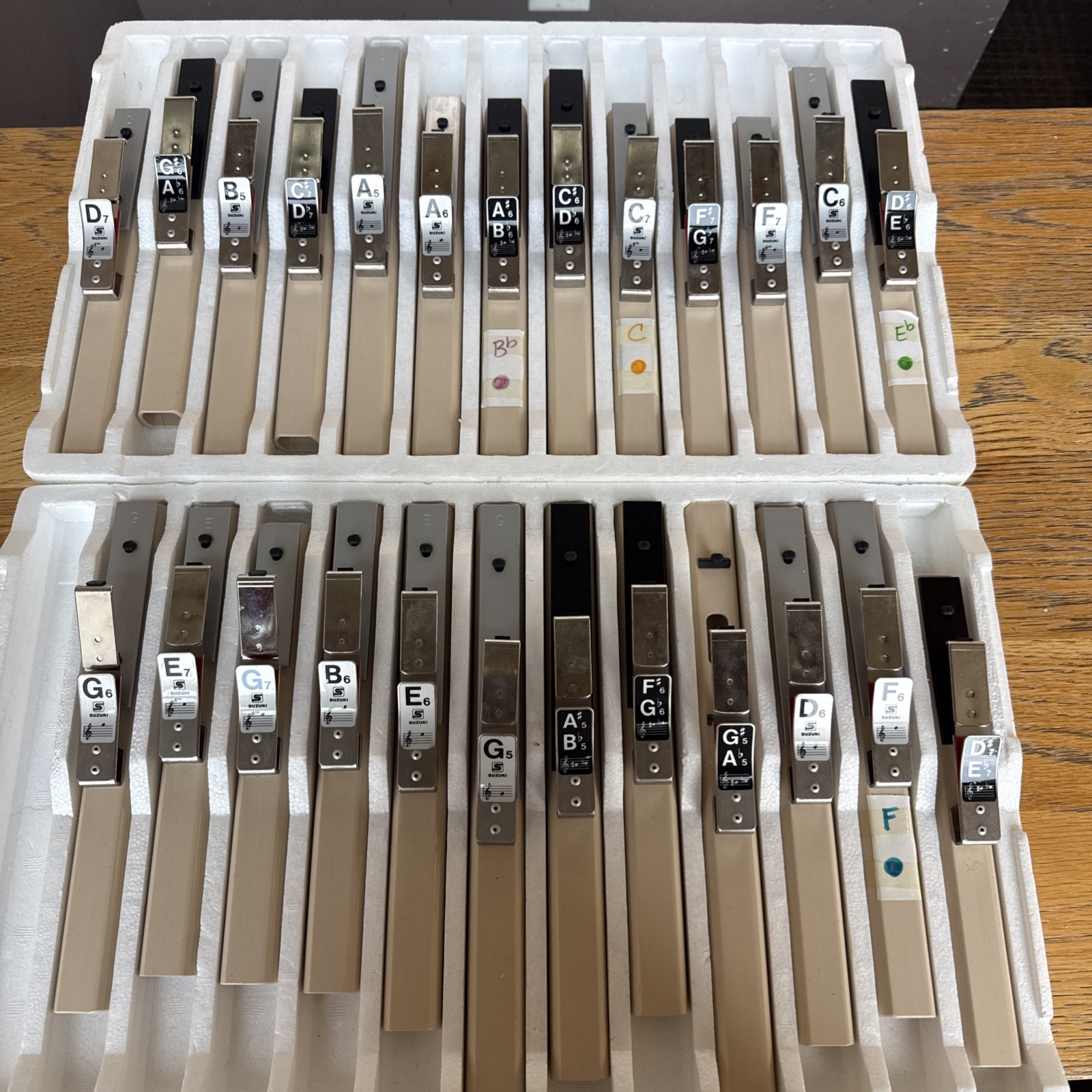 SUZUKI CM-25 Tone Chime 25 Tone Set 2-Octave With Original Box