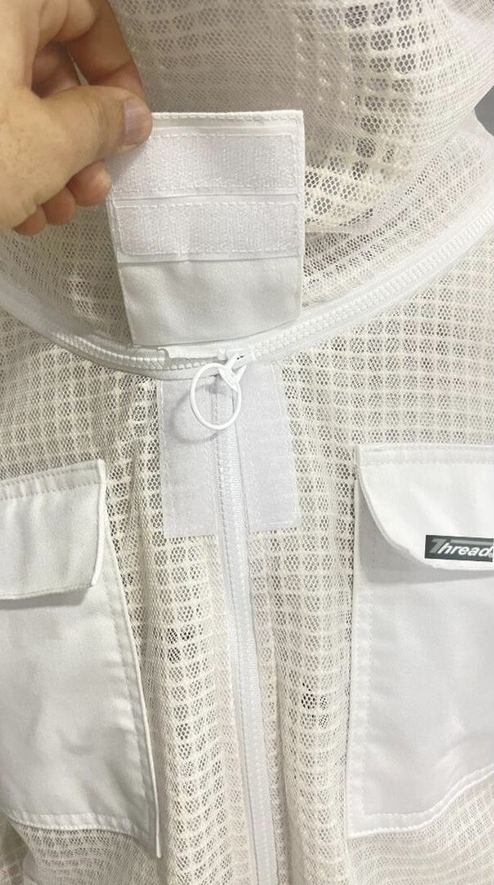 Pro's Choice premium Ventilated Beekeeping Full SUIT + GLOVES Size; L Thread(R)